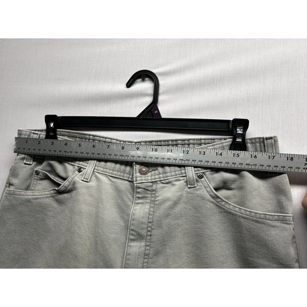 Vintage Levi’s Jeans Brown Label Size 38x24 HEMMED grey Cotton Jeans